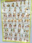 1 Poster of Traditional Thai Boxing MUAY THAI Learning Studying Basic Post Chart