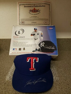 🤩HOF🤩PUDGE RODRIGUEZ💥FIRMADO💥NUEVO💥SOMBRERO💥 CON🤩CAJA🤩FLEER🤩COA🤩🤑💰💰🤑🤑💰 Foto 1 de 4