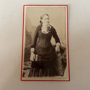 ORIGINAL Cabinet CDV Photograph c1800s Studio Goldrush Pollard Wellington NZ - Picture 1 of 2