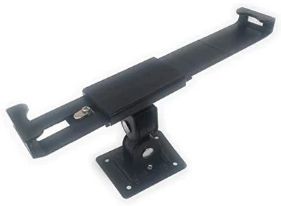 Supporto a parete chiudibile a chiave per tablet da 9 a 13 pollici in nero - Immagine 1 di 4