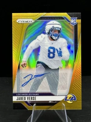 2024 Panini Prizm Rookies Jared Verse #341 Gold Prizm Autographs /10 (AU, RC) - Image 1 of 2