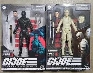 2 Hasbro G.I. Joe Classified Actionfigur 6" Snake Eyes AND Storm Shadow Movie - Bild 1 von 7