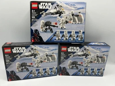 Lego Star Wars Lote de 3 75320 Stormtrooper Battle Pack Novo Na Caixa (Danos Menores na Caixa) - Imagem 1 de 4
