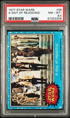1977 Topps Star Wars Series 1 A day of rejoicing! #56 PSA 9 *2605 - Image 1 of 2