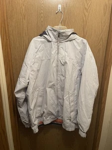 Vtg LL Bean Windstopper Hooded Full Zip Jacket Men’s XLT Grey Vented Repel Retro - Picture 1 of 10