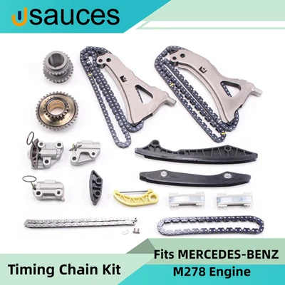 Timing Chain Kit Fits 12-18 Mercedes Benz CLS500 GL500 GLS500 S500 4.7L V8 TURBO - Image 1 of 4
