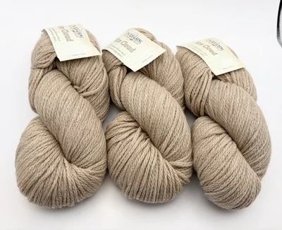 Lot of 3 Cascade Yarn Eco Cloud Natural Merino Alpaca Tan 1803 Bulky Cable 164yd - Image 1 of 4