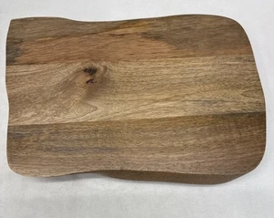 Crate & Barrel Dario Elevated Serving Board Mango Wood ? Charcuterie - Picture 1 of 8