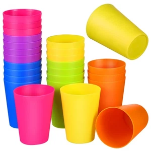 24 Stück Plastikbecher Kind bunt Trinkgläser Becher für Party - Bild 1 von 11