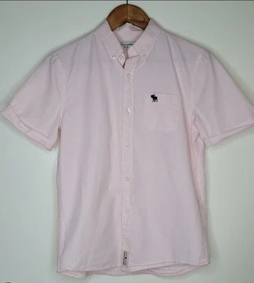 Boys Pink Abercrombie Button down 13/14 - Image 1 of 4