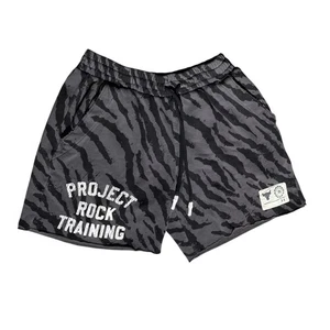 Project Rock Trainingsshorts Under Armour Tigerstreifen Kordelzug Fitnessstudio - Bild 1 von 7