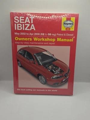 For SEAT - Ibiza Petrol and Diesel 2002-2008 Service Manual 4889 Haynes - Image 1 of 2