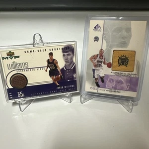 Lot Of 2 1999 Jason Williams UD MVP game used souvenir 2000 UD SP Game Floor 💎 - Bild 1 von 9