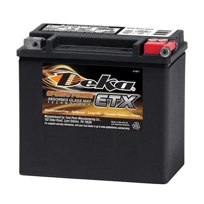 Deka ETX16L Battery - OEM - 12V 19AH 325 CCA AGM - Image 1 of 2