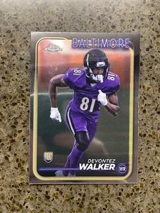 2024 Topps Chrome - Rookies Devontez Walker #287 Refractor (RC) Ravens Baltimore - Imagen 1 de 2