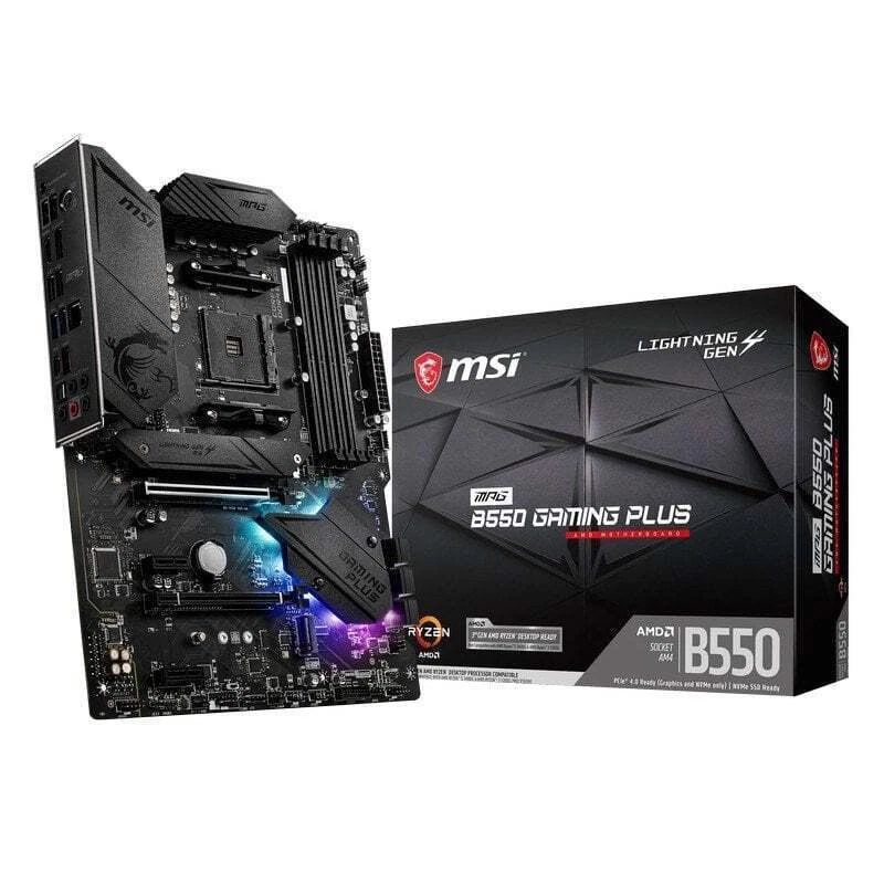 MSI MPG B550 GAMING PLUS AM4, AMD Motherboard
