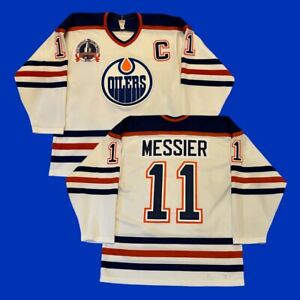 Mark Messier Edmonton Oilers CCM 1st Gen White Home Jersey Men's Size M