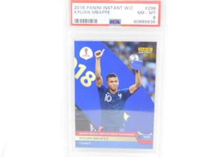 2018 Panini Instant World Cup Rookie RC 1 of 630 #298 Kylian Mbappe France PSA 8 - Picture 1 of 2