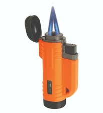 TURBOFLAME Vflame - Twin Laser Jet V-Flame - Windproof Lighter - Orange VFR2-OR