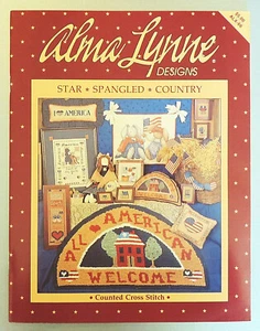 Star Spangled Country Alma Lynne ALX-66 Patriotic Counted Cross Stitch Charts - Picture 1 of 2