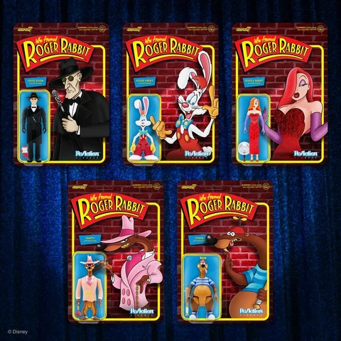 Super7 ReAction WHO FRAMED ROGER RABBIT 3.75" Action Figures **YOUR CHOICE** Cover