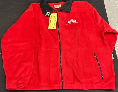 Chaqueta roja polar HEB Employee para hombre 2XL logotipo uniforme Colorado Timberline nueva con etiquetas Foto 1 de 4