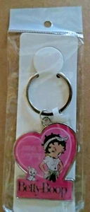 BETTY BOOP Attitude Is Everything  KEY CHAIN  METAL HEART - Picture 1 of 2