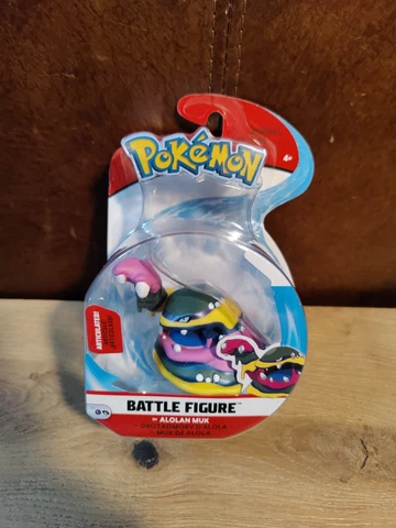 Pokemon 3 Inch Alolan Muk Articulated Battle Action Figure NEW Factory Sealed Cover