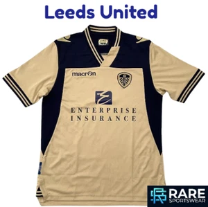 CAMISETA DE FUTBOL AUTÉNTICA LEEDS UNITED 2013-14 MEDIANA ADULTO MACRON (MUY BUENA) - Imagen 1 de 11