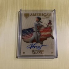 2023 Panini Chronicles America's Pastime CHIPPER JONES GOLD AUTO Autograph 8/15