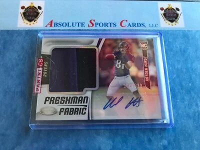 2018 Certified Hayden Hurst Rc | 2clr Jersey | Auto # /399 | Baltimore Ravens - Image 1 of 4