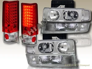 FAROS DE FURGONETA CHEVY ASTRO 1995-2005 + LUCES DE SEÑAL DE PARACHOQUES LUCES TRASERAS LED 6 PIEZAS - Imagen 1 de 7