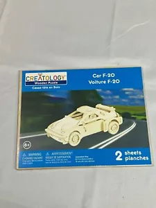 Creatology Car F-20 Wooden Puzzle 2 Sheets - Picture 1 of 2