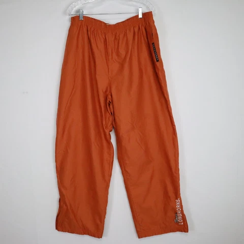 Red Oak Men's Orange Texas Longhorns Activewear Athletic Track Pants Size 2XL Cover