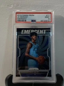 2019-20 Panini Prizm Emergent Silver No.17 Ja Morant Grizzlies RC Rookie PSA 9 - Picture 1 of 3