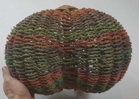 Vintage Multi Color Buttocks Basket God's Eye Pattern Buttock Weave Antique Cover