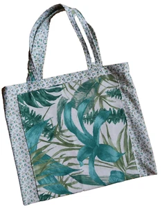 Einkaufstasche Shopping Motiv "Flora" Handarbeit Upcycling - Bild 1 von 1