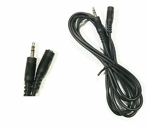 2 Fuß 3,5 mm Stecker/Buchse Stereo Audio Kopfhörer/Lautsprecher Verlängerungskabel Kabel - Bild 1 von 2