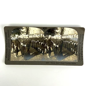 Antique WWI Photos Keystone View Co "Parade Rest," Naval Training Station 19074 - Picture 1 of 8