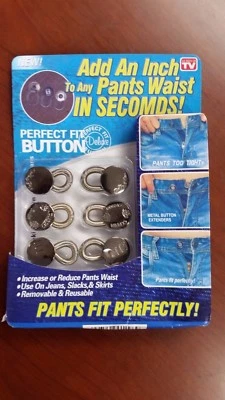 Perfect Fit Pants Buttons Waist Extenders Jeans Jackets 6 pcs.NEW - Image 1 of 4