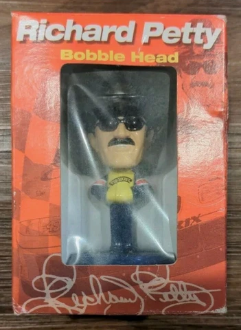 NEW NASCAR Richard Petty Figure Mini Bobblehead POP SECRET Carolina Speedway Cover