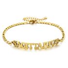 12 Constellation Zodiac Letter Stainless Steel Bracelet Bangle Jewelry Women New