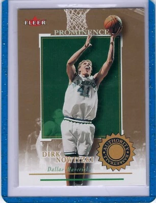 Fleer/Skybox 2001 DIRK NOWITZKI novato Dallas Mavericks 10/125 SSP prominencia Foto 1 de 2