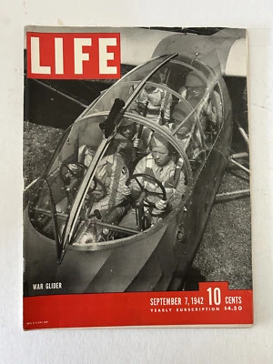 Life Magazine September 7, 1942, War Glider, Grant-Arthur-Coleman movie - Image 1 of 3