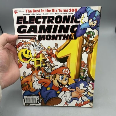 Electronic Gaming Monthly Magazine 1997 Issue 100 W/ Lara Croft Poster - Image 1 of 4