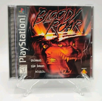 Bloody Roar - (PS1, 1998) *CIB con funda protectora* En muy buena condición* Etiqueta negra* ¡Probado! Foto 1 de 4