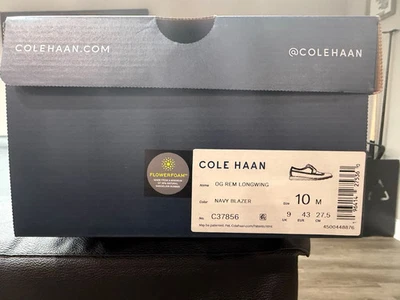 Blazer Cole Haan Azul Marino Nuevo Nunca Usado OG REM Ala Larga Talla 10 Foto 1 de 4