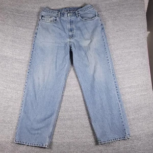Jeans Polo Vintage Co Ralph Lauren Jeans Para Hombres 34x30 Azul Banner Denim Años 90 Y2K - Imagen 1 de 11