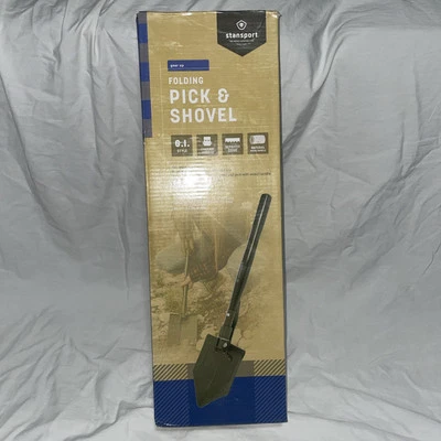 pala plegable pick nueva en caja Stansport G.I. Mango de madera estilo Foto 1 de 4