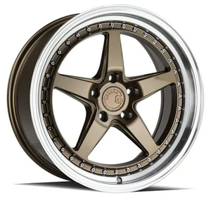 18x8.5 Aodhan DS05 DS5 5x114.3 35 Bronze Wheels Rims Set(4) 73 - Picture 1 of 3